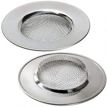 LBTrading Coladores de Desagüe Filtro de Acero Inoxidable para Fregadero Lavabo bañera 7.7 cm Set of 2