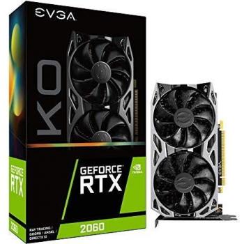 EVGA GeForce RTX 2060 KO Gaming, 06G-P4-2066-KR, 6GB GDDR6, Dual Fans, Metal Backplate