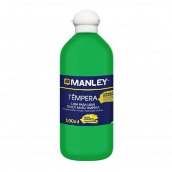 MANLEY TÉMPERA PREPARADA BOTELLA DE 500ML VERDE PRIMAVERA