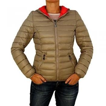 101 - 58 Chaqueta de plumas ultraleichte übergangs Invierno Capucha Chaqueta Acolchada Beige Azul Negro M L XL XXL., Abajo, Manga Larga, Mujer, color beige, tamaño XXL/46