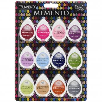Tsukineko MD-012-200 Sorbet Scoop Memento Ink Pad, Pack de 12