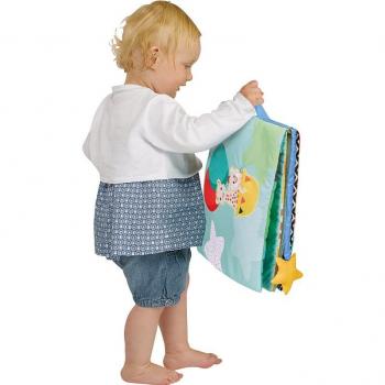 Sophie La Girafe Libro Touch & Play para Bebé - Juguete interactivo de tela, diseñado para bebés, incluye texturas variadas, sonidos suaves y elementos táctiles que estimulan los sentidos del niño