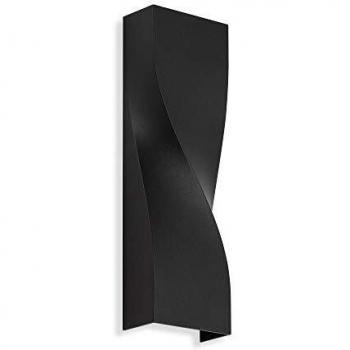 Aplique LED exterior Brügge up/down negro 11W 1060lm IP44 4000K
