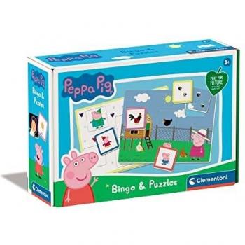 Clementoni Bingo-Peppa Pig Educativo a Partir de 3 años, Juego sostenible