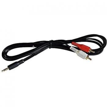 Fusion Cable 1x3.5mm Macho a 2xRCA Macho 2 Metros