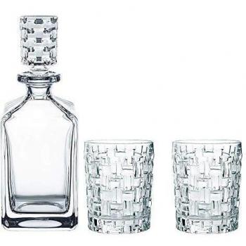 Set de Whisky Bossa Nova Nachtmann, 3 piezas: 2 vasos y 1 decantador de cristal