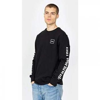 HUF Essentials Men's Black XL Crew Neck Sweatshirt