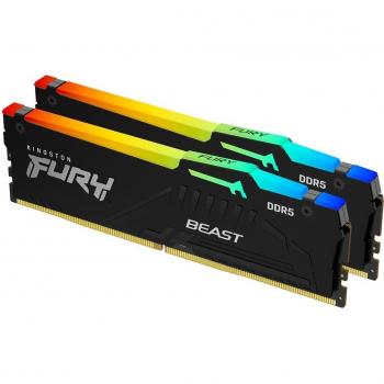 Kingston Technology - FURY Beast RGB módulo de memoria 32 GB 2 x 16 GB DDR5 ECC - KF564C32BBEAK2-32