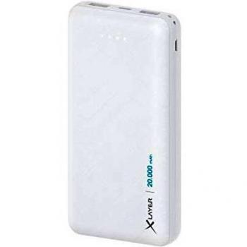 Powerbank Micro 20000mAh Blanco - Carga Rápida, USB-C, Li-Po