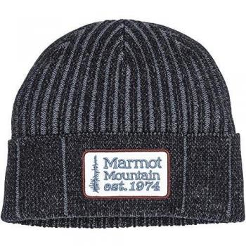 Marmot Gorro Unisex Retro Trucker Beanie, Unisex Adulto, Gorro, 14660-1765-ONE, Negro y Acero ónix, Talla única