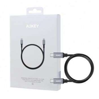 Cable USB C Aukey CB-CD5 1m Negro/Gris