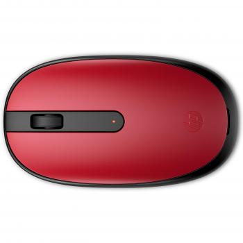 HP Ratón Bluetooth 240 rojo - 43N05AA, Bluetooth, color rojo, diseño ergonómico, conexión inalámbrica, compatible con múltiples sistemas operativos