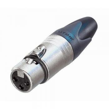 Neutrik NC3FXX 3-Pole Female XLR Connector, Silver Nickel-Plated