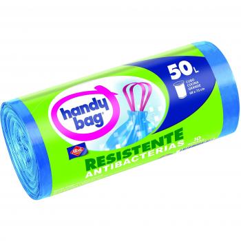 Albal Handy Bag - Bolsas de Basura Antigoteo y Antibacteriano con Autocierre, 50L - Paquete de 10 Bolsas [Pack de 3]