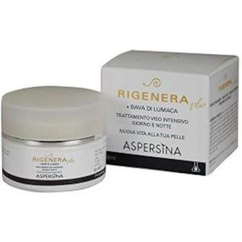 Aspersina Regenera Plus + baba de caracol tratamiento facial intensivo día y noche, 50 ml