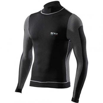 SIXS - TS4 - Maillot mangas largas + protección contra el viento - Unisex - Negro