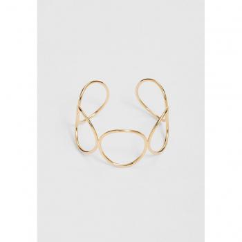 Gold Rigid Circular Bangle OS