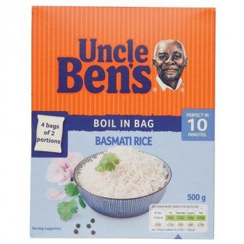 Uncle Ben'S Boil In The Bag Basmati Rice, 500g