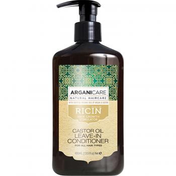 Acondicionador Sin Aclarado Ultra Hidratante con Aceite de Ricino y Aceite de Argán Certificado Orgánico para Todo Tipo de Cabello 400ml