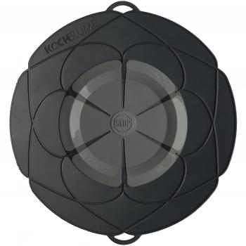 Kochblume Tapa Flor L, Silicona, Negro, 33 cm