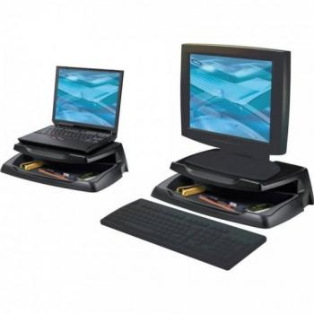 Soporte Q-Connect para Portátil y Monitor PC - Capacidad 25 kg, Dimensiones 465 x 345 x 120 mm, Modelo KF04553