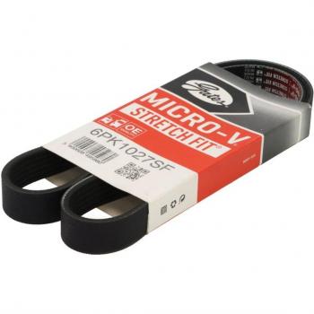 Correa trapecial poli V GATES 6PK1027SF - Correa de transmisión, tipo V-ribbed, longitud 1027 mm, 6 canales, fabricada por GATES