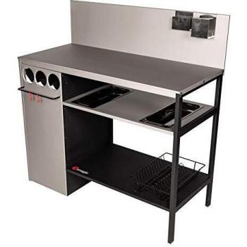 Carro de Cocina Exterior Wallis con Plancha a Gas y Cofre de Almacenamiento en Acero