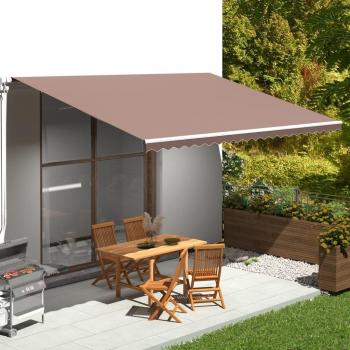 Tela de repuesto para toldo 5x3,5 m Color Azul y blanco, Crema, Antracita y más Protección Rayos UV para Terraza Patio Exterior Jardín