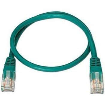 NanoCable 10.20.0400-GR - Cable de red Ethernet RJ45 Cat.6 UTP AWG24, 100% cobre, Verde, latiguillo de 0.5mts