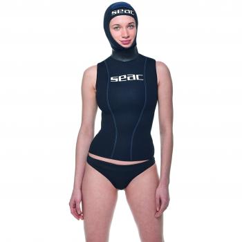 Seac 0110001030105A Chaleco Interior, Mujer, Negro, XL