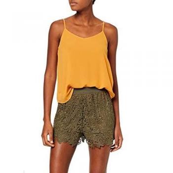 Only NOS Onlmoon SL Top Noos Wvn Camiseta, Amarillo