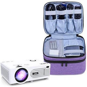 Luxja, Bolsa para XuanPad Mini Proyector para QKK Proyectores y Accesorio, Púrpura