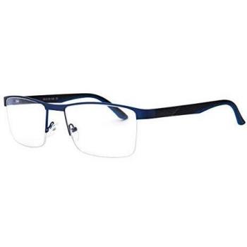 Rectangle Semi Rimless Metal Azules Gafas Recetadas para Hombre - Gafas Anti-Azules - SmartBuy Collection