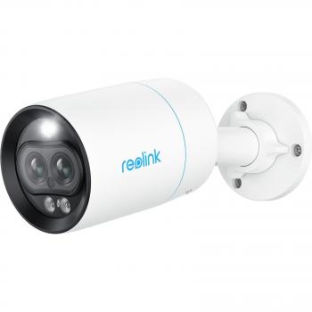 Cámara de vigilancia Reolink P330M 4K PoE con visión nocturna a color, doble objetivo, detección de personas/vehículos/animales, interior y exterior