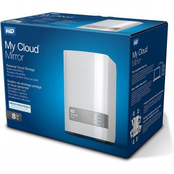 WD My Cloud Mirror - Almacenamiento en la nube personal 2 Bay NAS de 8TB