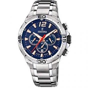 Festina Reloj Analógico para Hombre de Cuarzo con Correa en Acero Inoxidable F20522/4