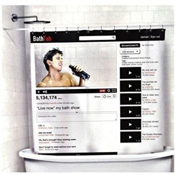 YouTube Shower Curtain