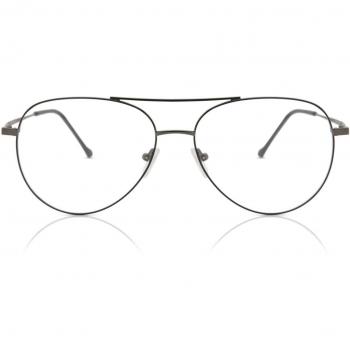 Pilot Montura Completa Metálico Negra Gafas Recetadas para Hombre - Gafas Anti-Azules - SmartBuy Collection