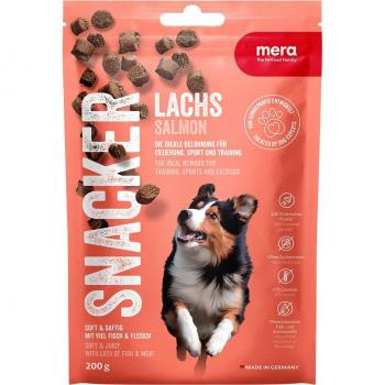 Mera Snacker Adult Salmon Dog Treats - Economy Pack: 8 x 200 g