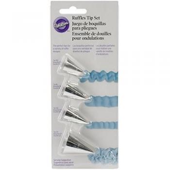 Wilton Pack de 4 boquillas para Volantes, Centimeters