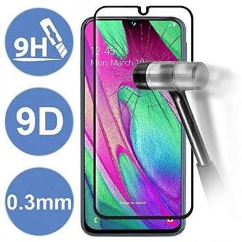 Protector de Pantalla de Cristal Templado 9D Full Cover para Samsung Galaxy A40 - Negro