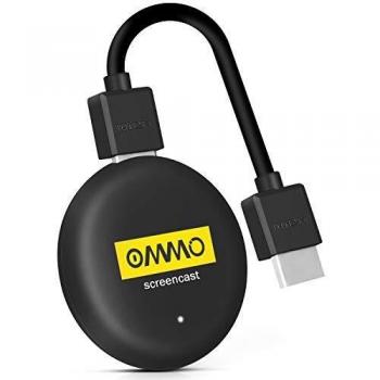 OMMO 4K HDMI Wireless Display Adapter, 5G y 2.4G WiFi Dongle Screencast Streaming Stick para Android / iOS / Windows / Mac a HDTV / Monitor / Proyector, compatible con Miracast / DLNA / Airplay