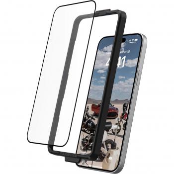 Protector de Pantalla de Cristal Templado UAG Urban Armor Gear para iPhone 15 Plus - Doble 9H, Antihuellas, Ultra Transparente, 0.33 mm de Grosor