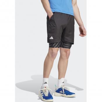 Adidas Men's Tennis Aeroready 2-in-1 Pro Shorts - Black
