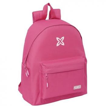 Mochila Escolar Munich Básicos Fucsia 42x33cm Diseño Exclusivo, Ergonómica y Resistente para Niños y Adolescentes