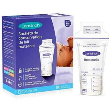 Sachets Pre-Estérilizados Lansinoh para Conservación de Leche Materna - 50 Unidades