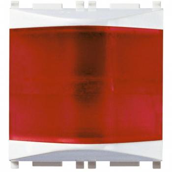 Luz de señalización plana Vimar roja 230V 3W para lámparas