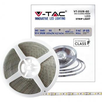 Tira LED SMD3528 300 LEDs 5W/m 5m IP65 Impermeable 4000K
