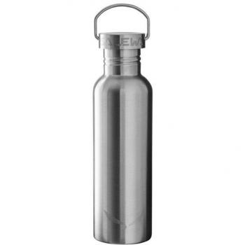 Bidón Salewa Aurino 750 ml plata y verde, fabricado en material duradero, diseño ergonómico, tapa a prueba de fugas, capacidad de 750 ml, ligero y fácil de transportar