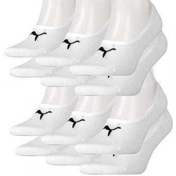 PUMA Unisex Pantuflas Pack 6er - blanco